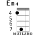 Em4 для укулеле - вариант 5