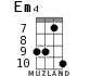 Em4 для укулеле - вариант 7