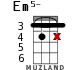 Em5- для укулеле - вариант 10