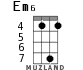 Em6 для укулеле - вариант 3