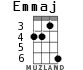 Emmaj для укулеле - вариант 2