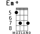 Em+ для укулеле - вариант 5