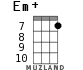 Em+ для укулеле - вариант 7