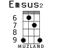 Emsus2 для укулеле - вариант 5