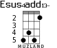 Esus4add13- для укулеле - вариант 3