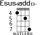 Esus4add13- для укулеле - вариант 5