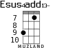 Esus4add13- для укулеле - вариант 6