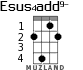 Esus4add9- для укулеле - вариант 3
