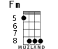 Fm для укулеле - вариант 3