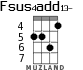 Fsus4add13- для укулеле - вариант 4