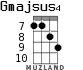 Gmajsus4 для укулеле - вариант 5