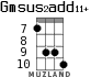Gmsus2add11+ для укулеле - вариант 5