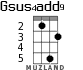 Gsus4add9 для укулеле - вариант 2