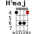 H5maj для укулеле - вариант 1