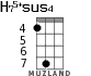 H75+sus4 для укулеле - вариант 5