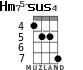 Hm75-sus4 для укулеле - вариант 5