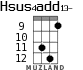 Hsus4add13- для укулеле - вариант 5