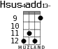 Hsus4add13- для укулеле - вариант 6